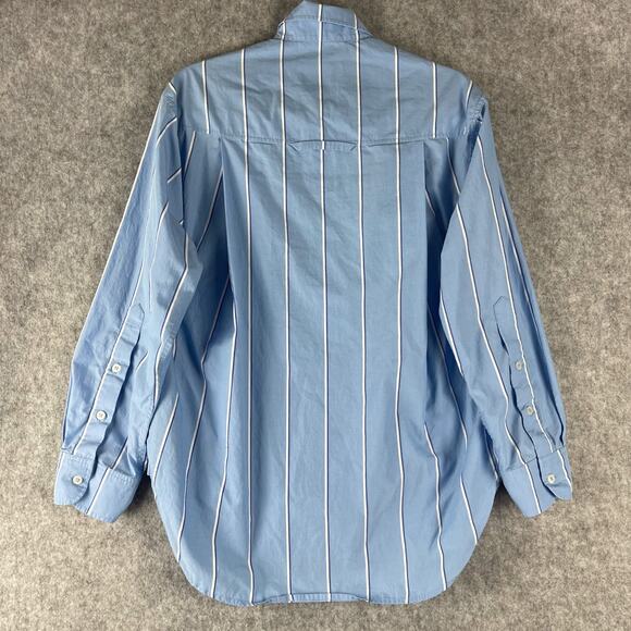 Citizens of Humanity Kayla Shirt XS Blue Canyon Stripe Button Up Poplin Cotton - Picture 12 of 16